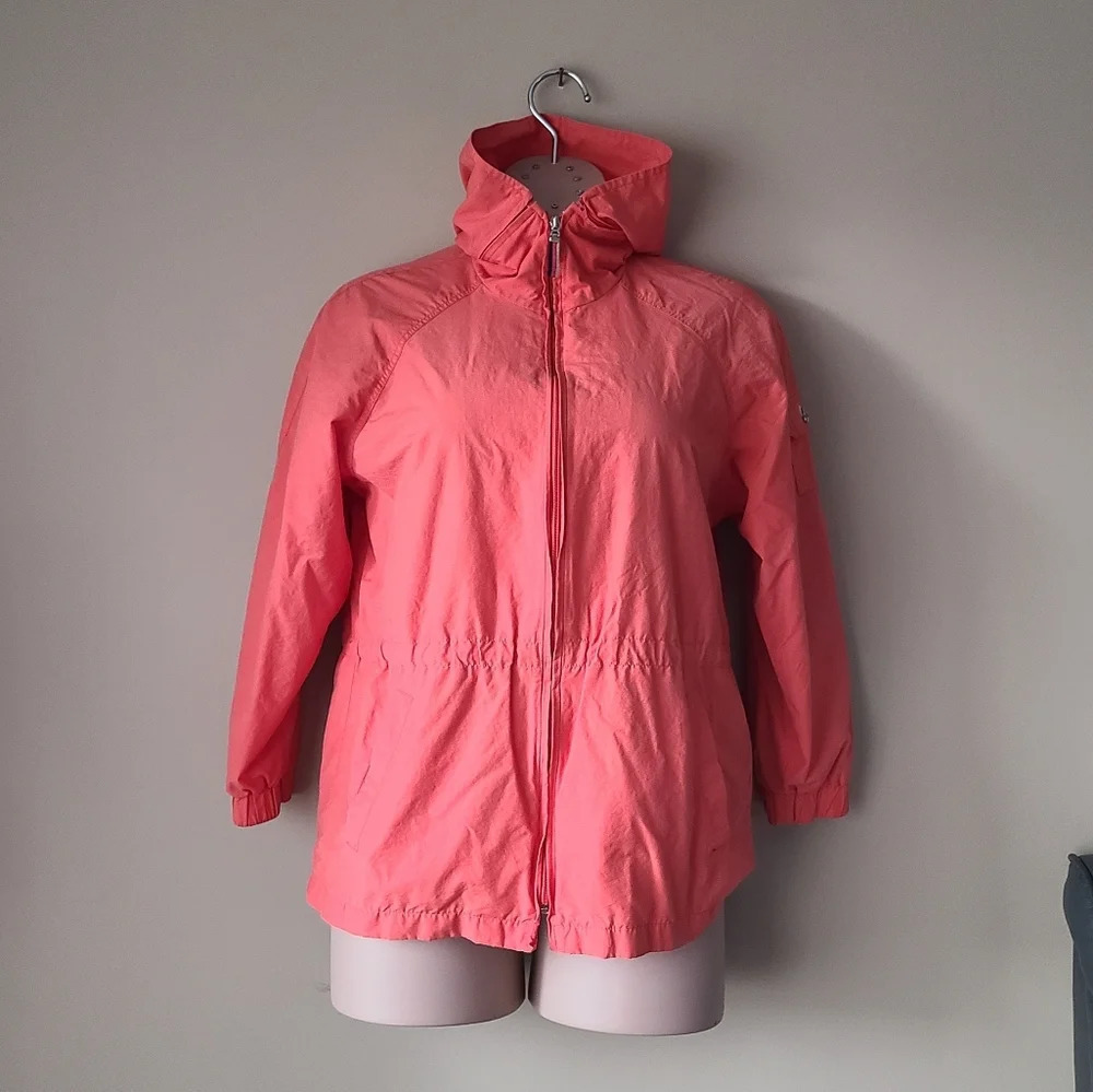 Larry Levine sport Windbreaker Jacket sz.S peach color women's
